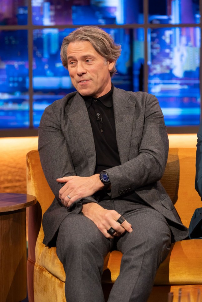 STRICTLY EMBARGOED UNTIL 20:00 THURSDAY 27TH MARCH . Mandatory Credit: Brian J Ritchie/Hotsauce. Editorial Use Only Mandatory Credit: Photo by Brian J Ritchie/Hotsauce/Shutterstock (15224410bg) John Bishop 'The Jonathan Ross Show' TV Show, Series 22, Show 5, London, UK - 26 Mar 2025 Pierce Brosnan on all the James Bond Rumours, Set Injuries, Working with Guy Ritchie and Hopes for a Third Mamma Mia! Ben Stiller on Severance's Future and Whether Zoolander Is Based on Pierce Brosnan Adam Scott on a Surprising Role from His Wife Plus Britt Lower's Brosnan Crush and Turn in the Circus Judi Love on Comedy Challenges and John Bishop Talks Acting Mishaps, 25 Years of Stand Up and When Comedy Doesn't Translate