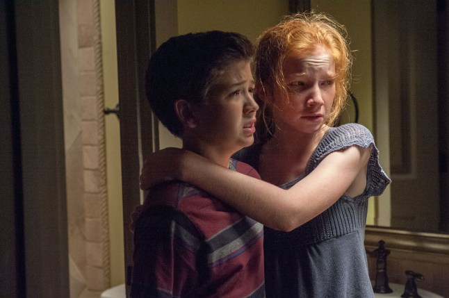 For Editorial Use Mandatory Credit: Photo by John Estes/THA/REX/Shutterstock (15063470l) Garrett Ryan (left) and Annalise Basso (right) star in Relativity Media's OCULUS. Photo Credit: John Estes ? 2014 Lasser Productions, LLC. All Rights Reserved. "Oculus" (2014)