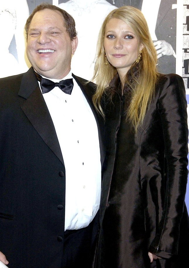 UNITED KINGDOM - OCTOBER 20: Gwyneth Paltrow With Harvey Weinstein, The 50th Anniversary Gala Of The National Film Theatre, At The National Film Theatre, London (Photo by Dave Benett/Getty Images)