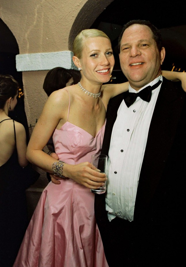 Gwyneth Paltrow and Harvey Weinstein 1999 Miramax post-Oscar party Mandatory Credit: Photo by Bei/REX/Shutterstock (5127603b)