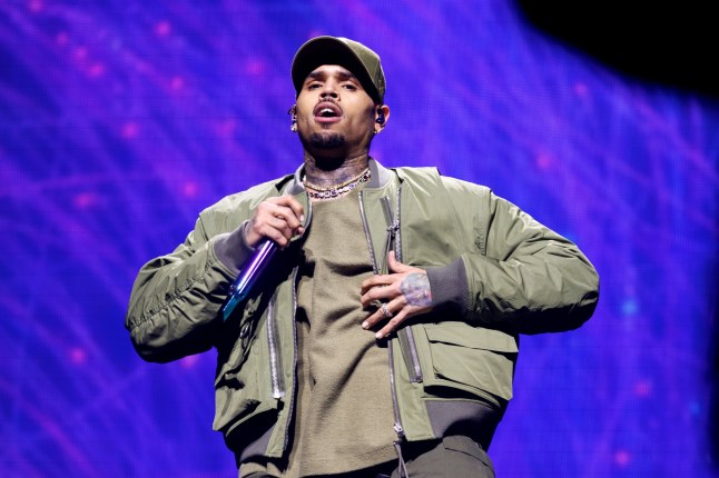 LONDON, ENGLAND - FEBRUARY 15: Chris Brown performs at The O2 Arena on February 15, 2023 in London, England. (Photo by Burak Cingi/Redferns)