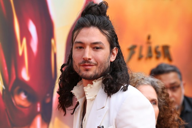 HOLLYWOOD, CALIFORNIA - JUNE 12: Ezra Miller attends the Los Angeles premiere of Warner Bros. "The Flash" - arrivals at TCL Chinese Theatre on June 12, 2023 in Hollywood, California. (Photo by Leon Bennett/WireImage)