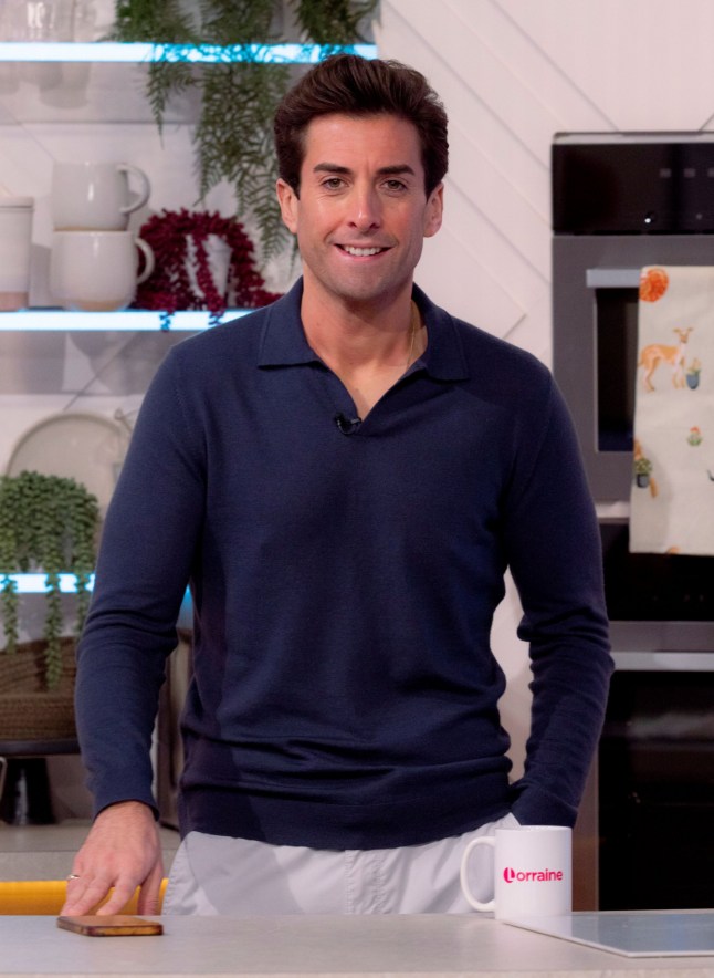 Editorial use only Mandatory Credit: Photo by Ken McKay/ITV/Shutterstock (14292090n) James Argent 'Lorraine' TV show, London, UK - 09 Jan 2024