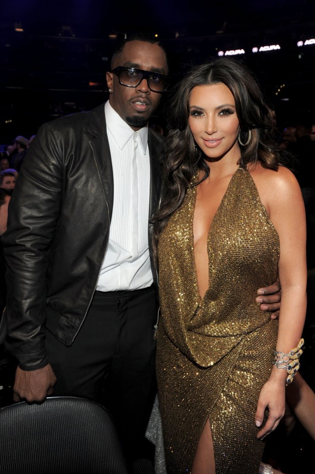 LOS ANGELES, CA - FEBRUARY 13: Producer Sean 'Diddy' Combs and TV personality Kim Kardashian arrive at The 53rd Annual GRAMMY Awards held at Staples Center on February 13, 2011 in Los Angeles, California. (Photo by Larry Busacca/Getty Images For The Recording Academy)