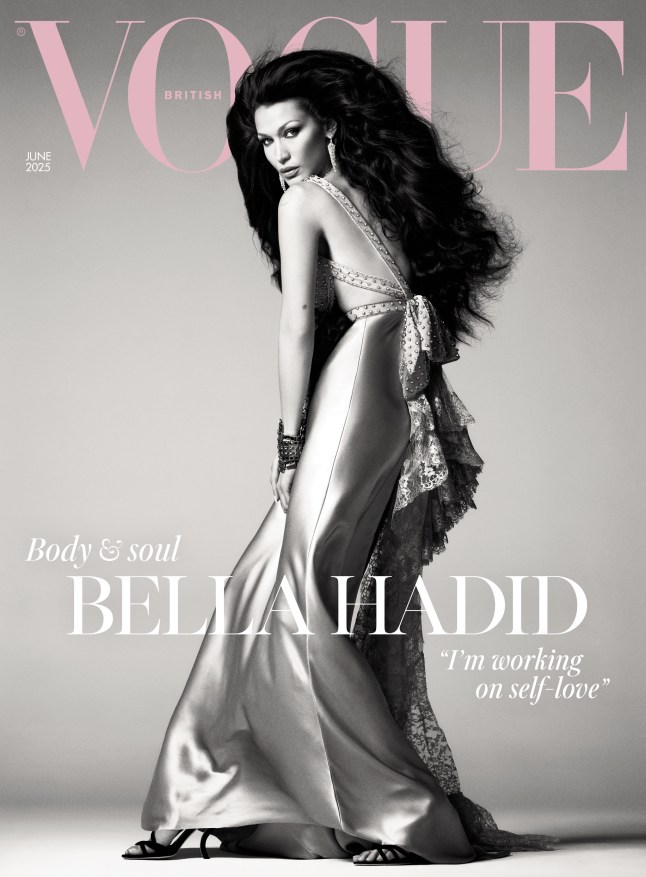 BELLA HADID COVERS BRITISH VOGUE’S JUNE ISSUE ***FOR PRINT IMAGES, PLEASE REPLY CONFIRMING AGREEMENT WITH T&C’S BELOW • Cover to be shown alongside the image and quotes at a minimum 2 inches tall. • Artist must be credited: Steven Meisel • See the full feature in the June issue of British Vogue, available via digital download and on newsstands from Tuesday 20th May. • Images are not to be cut, cropped or altered. Images supplied cannot be reproduced online. • Should image(s) be reproduced on the front page of the newspaper, the Publisher will seek additional permissions from Condé Nast and a headline reference to British Vogue must appear alongside (not just a gutter credit). • The accompanying text will be wholly positive regarding the originating magazine British Vogue and the subject. • Usage: One use only.