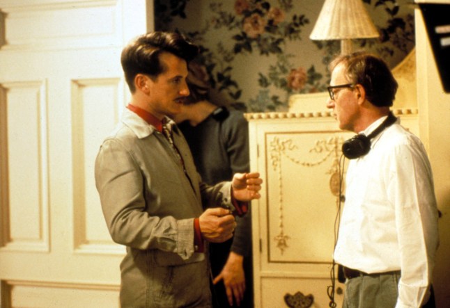 Editorial use only. No book cover usage. Mandatory Credit: Photo by Everett/REX/Shutterstock (440005ak) Sean Penn and Woody Allen on the set of 'Sweet and Lowdown' - 1999 SEAN PENN FILM STILLS