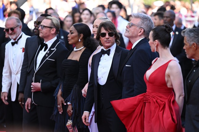 Tom Cruise attends the premiere for Mission: Impossible - The Final Reckoning during the 78th Cannes Film Festival in Cannes, France.