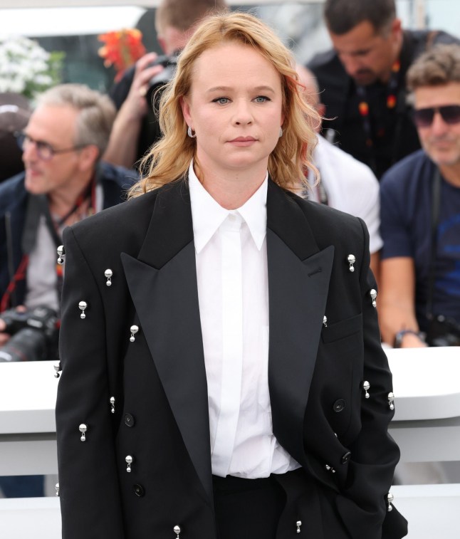 CANNES, FRANCE - MAY 16: Thora Birch poses during "The Chronology of Water" photocall at the 78th annual Cannes Film Festival at Palais des Festivals on May 16, 2025 in Cannes, France. (Photo by Daniele Venturelli/WireImage)