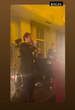 James Argent performed at a ?fight night? held in honour of the Wickers Charity at London?s Grand Connaught Rooms