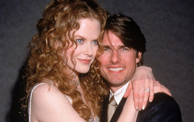 Married actors Tom Cruise and Nicole Kidman. (Photo by Ron Wolfson/Getty Images)