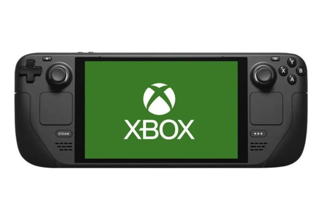 Xbox logo on a Steam Deck portable