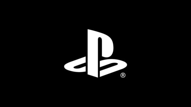 PlayStation logo on a black background