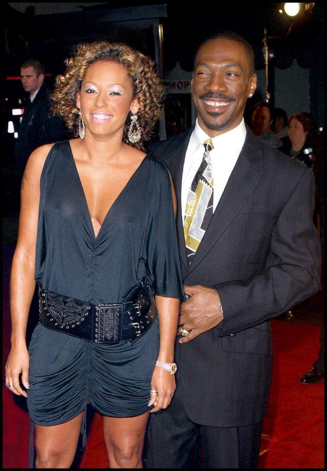 Eddie Murphy and Mel B in black tie
